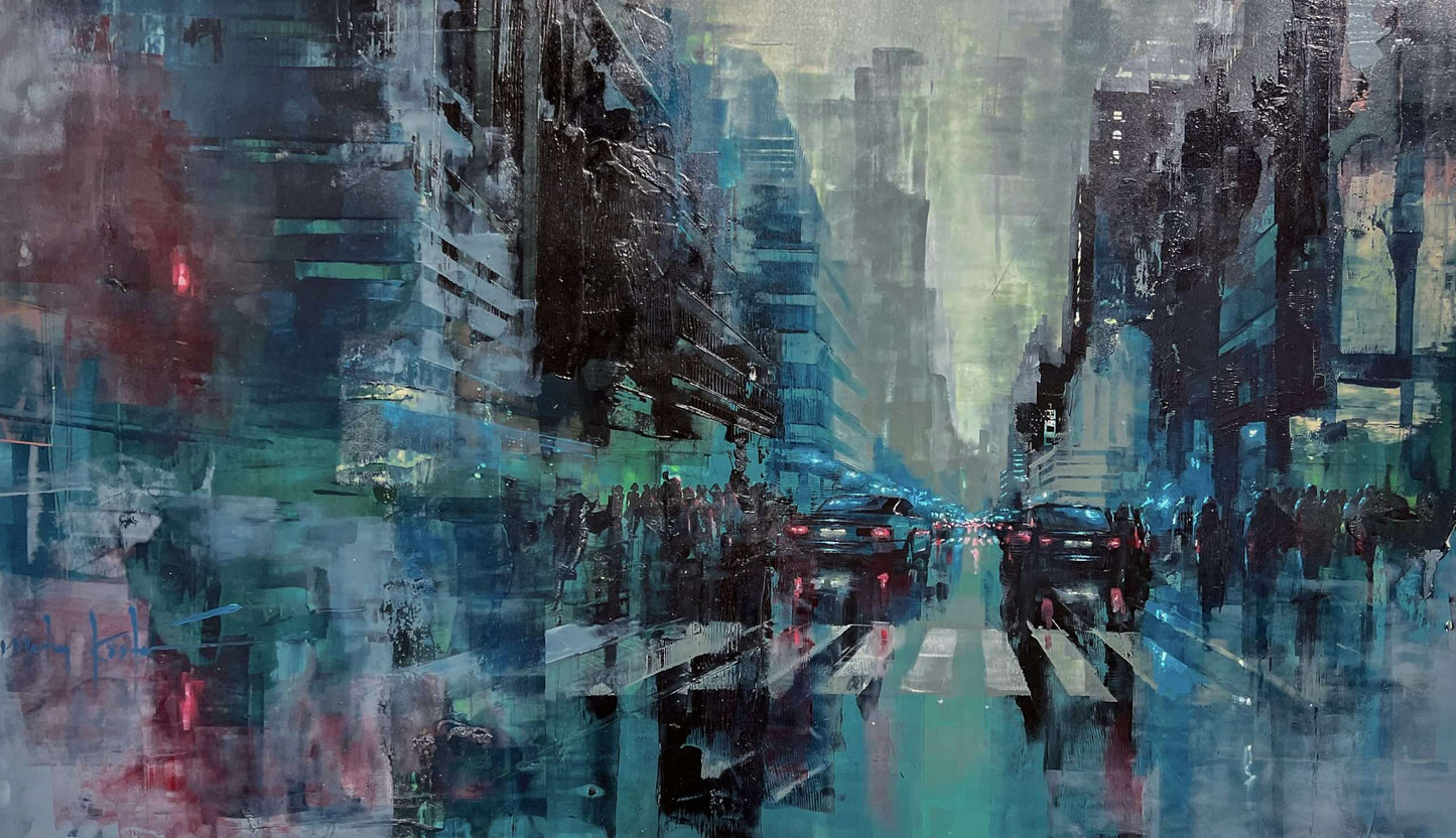 New York electric lights IV