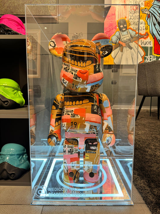 MEDICOM BEARBRICK Andy Warhol x Jean-Michel Basquiat