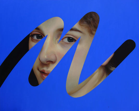 Blue Fake Abstract (Bouguereau)