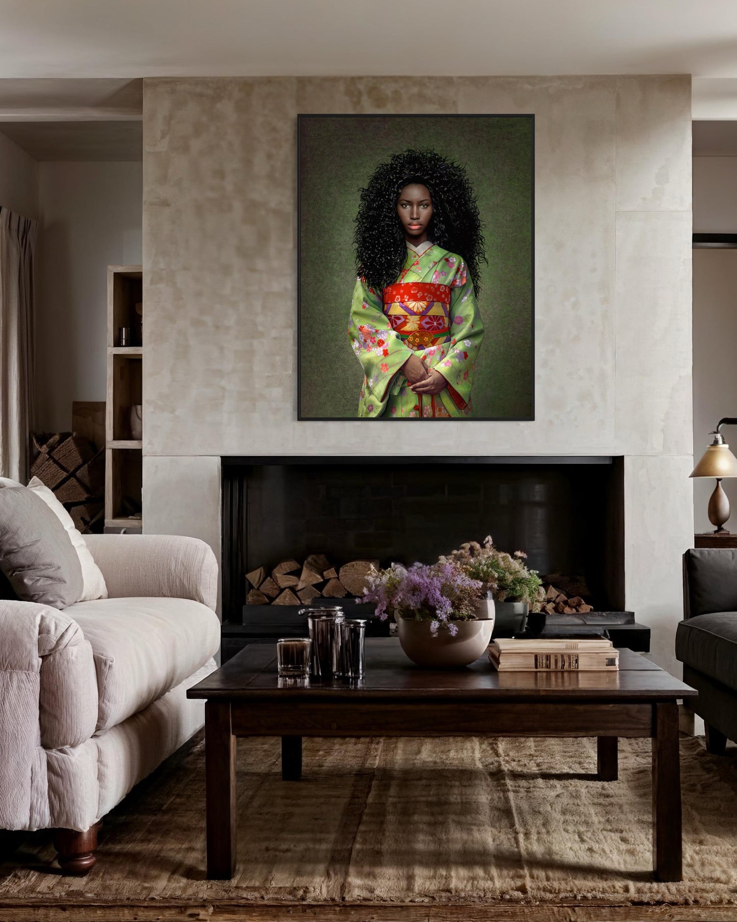 African Woman geisha