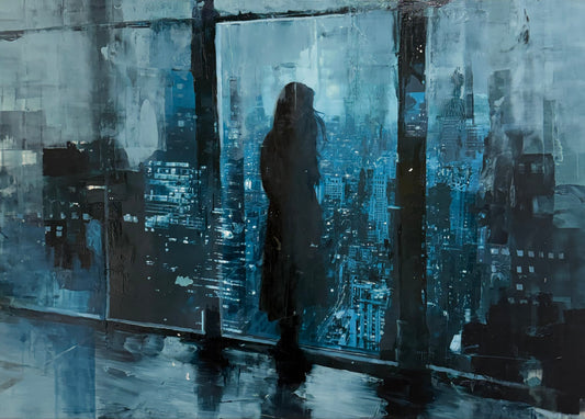 New York fading blue IV