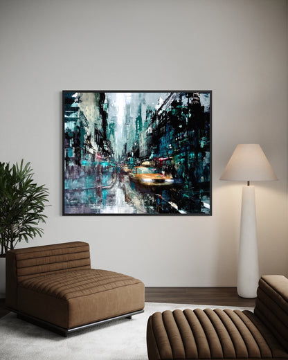 New York fading blue IV