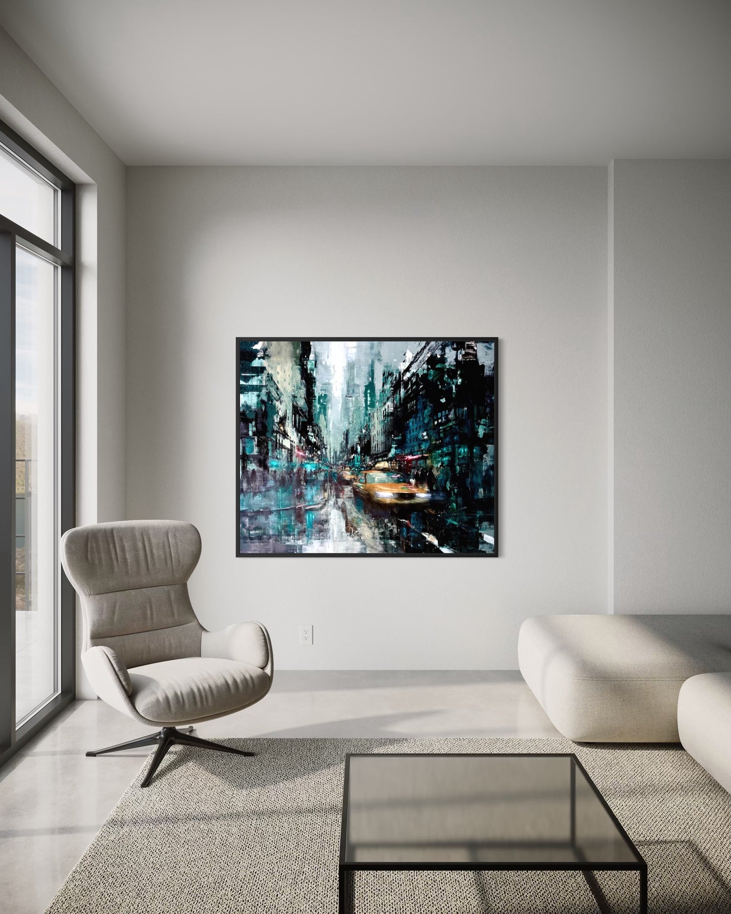 New York fading blue IV