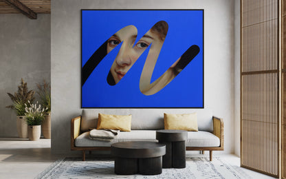 Blue Fake Abstract (Bouguereau)