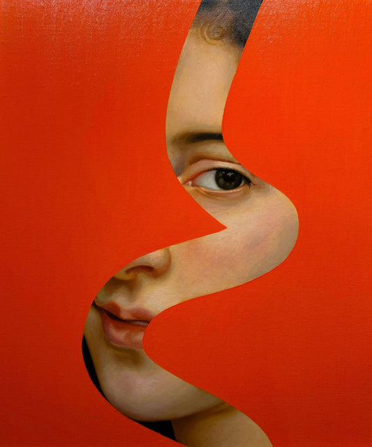 Orange Fake Abstract (Bouguereau)