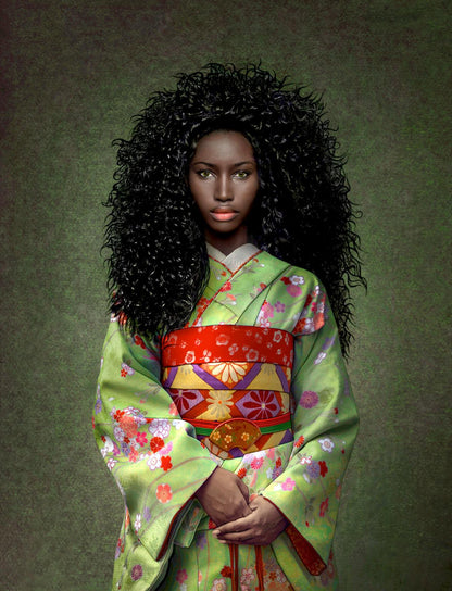 African Woman geisha