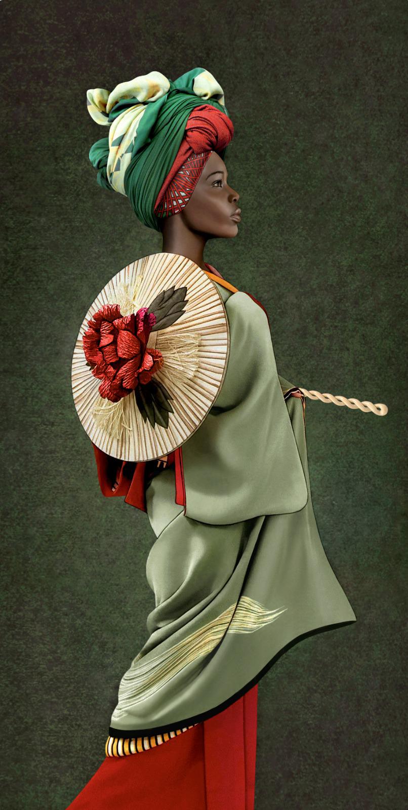 Samurai African Woman
