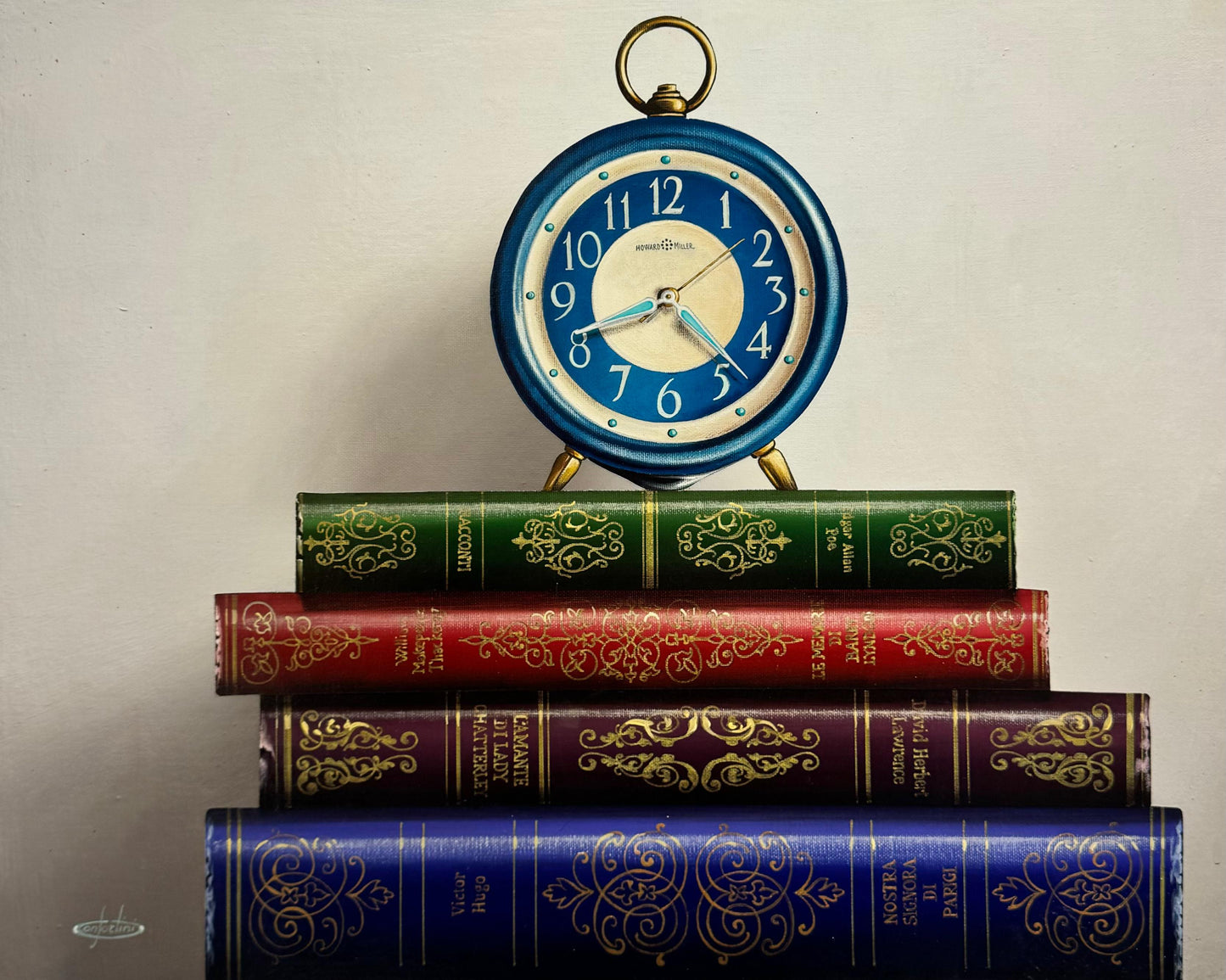 In libro veritas blue clock