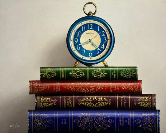 In libro veritas blue clock