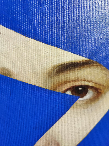 Blue Fake Abstract (Ingres)