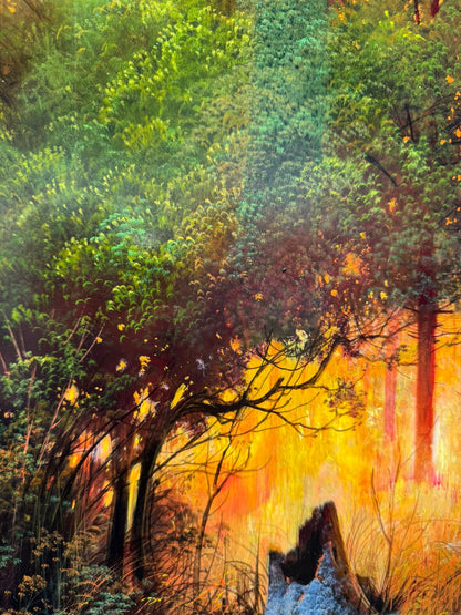 Fiamme in un bosco ligure