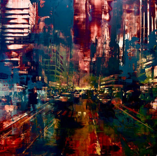 New York fading blue IV