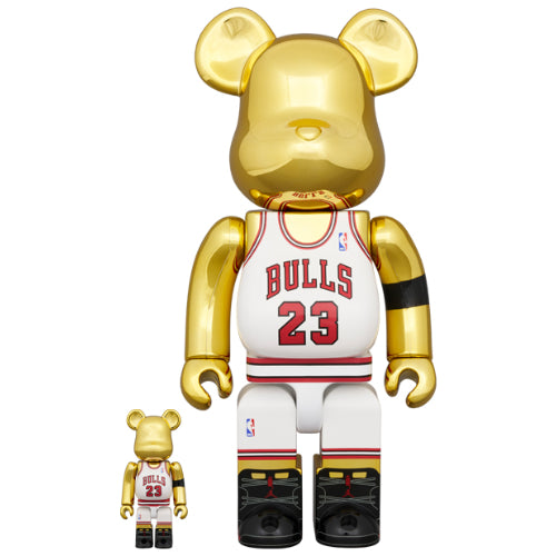 BEARBRICK 100% 400% MICHAEL JORDAN 1991 WORLD CHAMPION