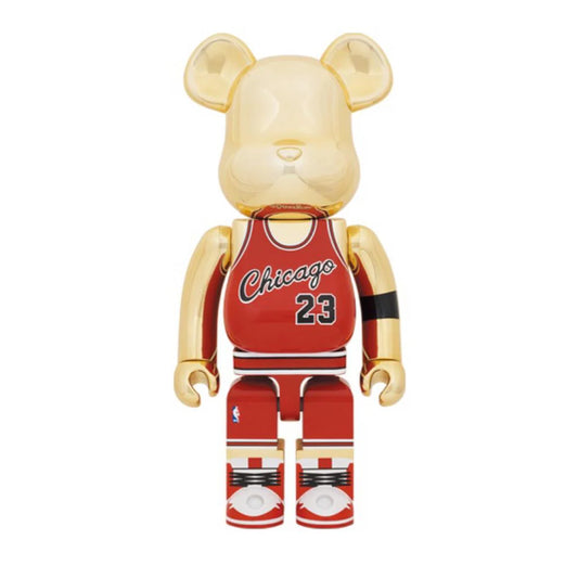 BEARBRICK Michael Jordan 1985 Rookie Jersey oro cromo