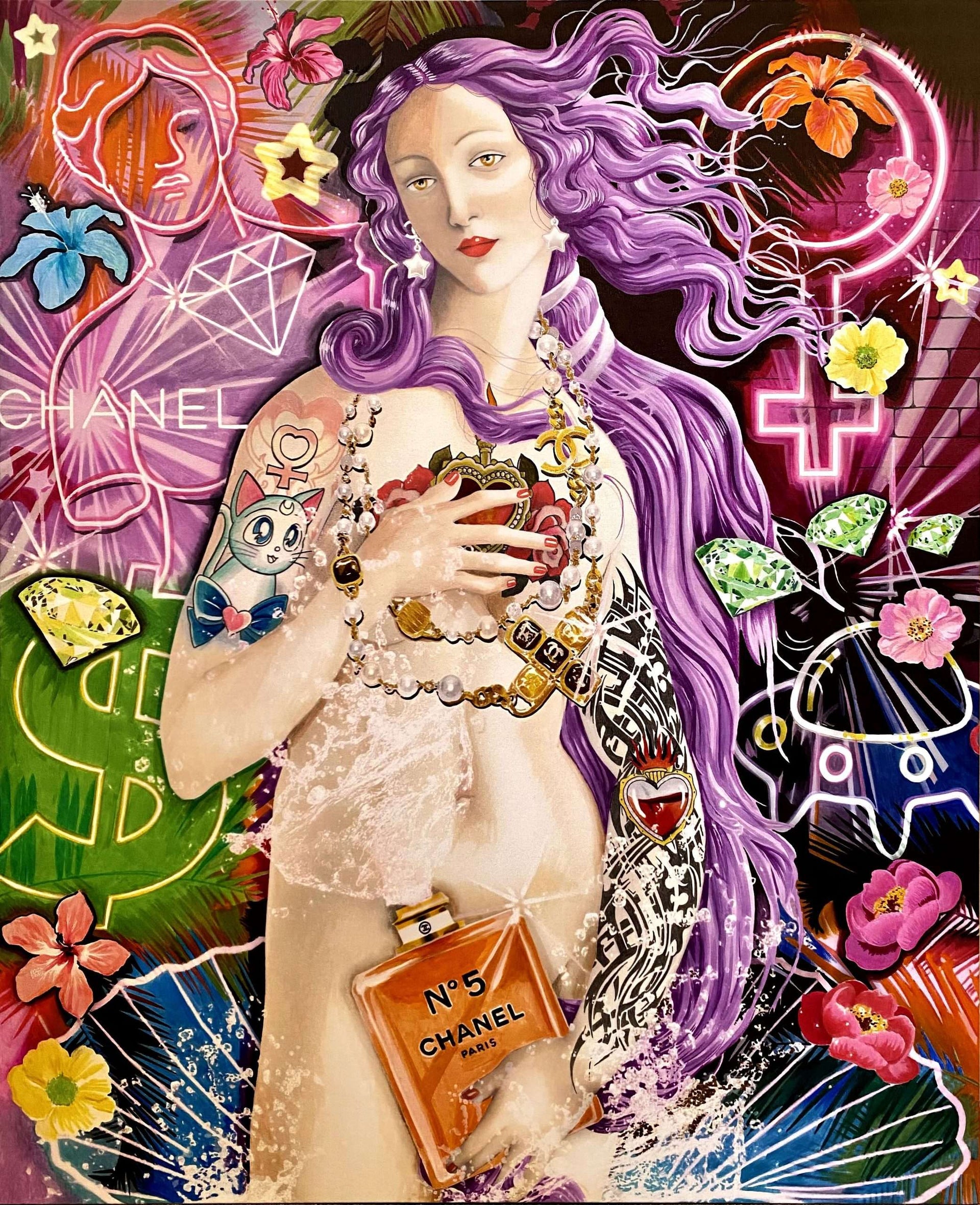 Channel Modella Coco Chanel Venus Neon Chanel